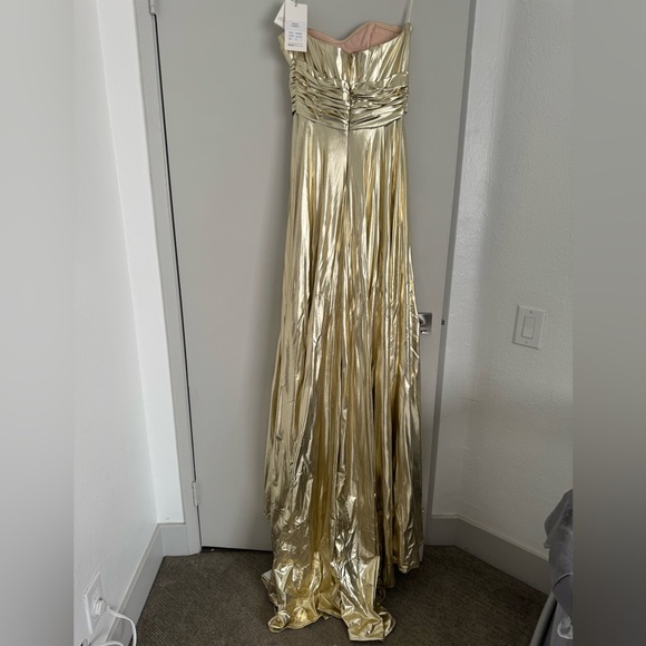 MODESSA COUTURE M20364 DRESS in “Light Gold.” Brand new, never worn. Size 8. - Picture 2 of 3